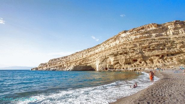 Matala Crete beach