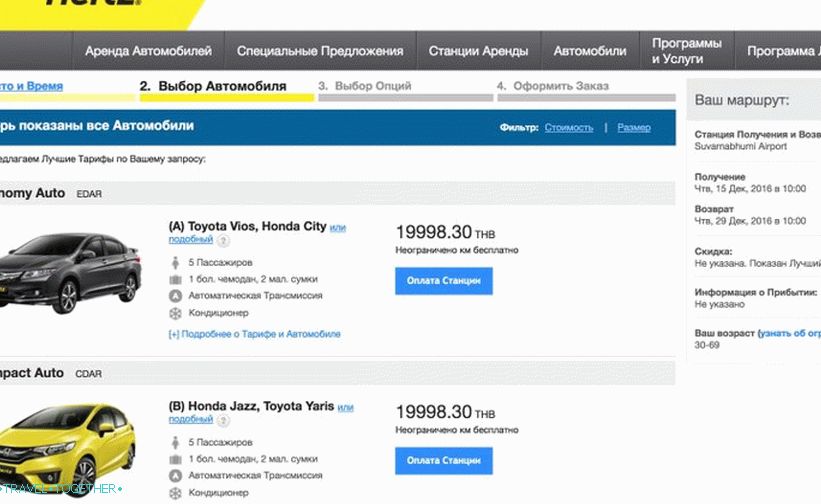 Rent a car u Tajlandu - osiguranje, dokumenti, cijene, savjeti