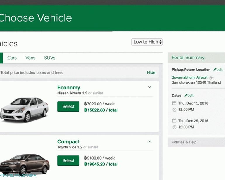 Rent a car u Tajlandu - osiguranje, dokumenti, cijene, savjeti
