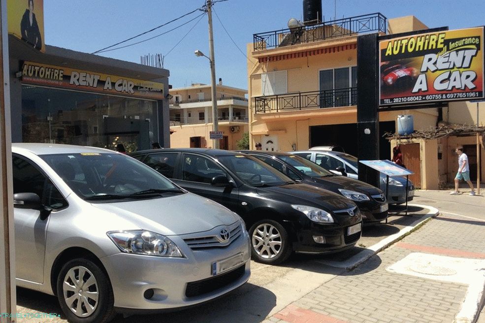 Rent a car na Kritu