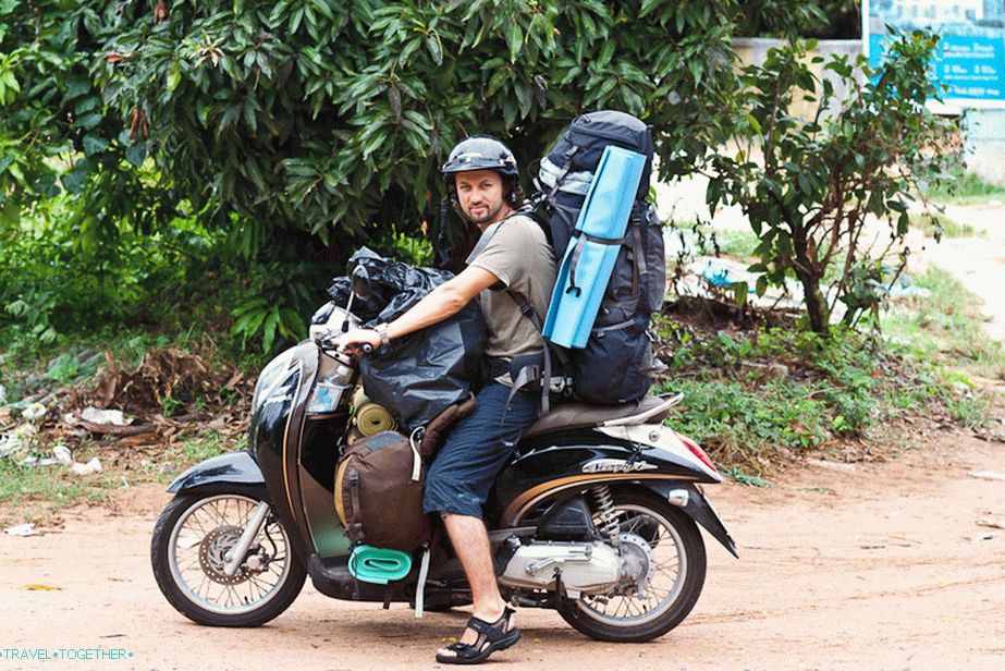 Transport robe na motoru