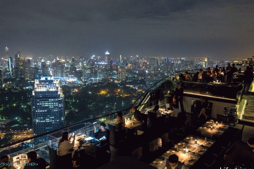 Restoran s pogledom na Bangkok