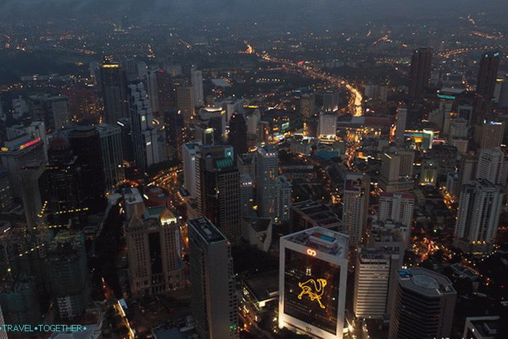 Kuala Lumpur u večernjim satima