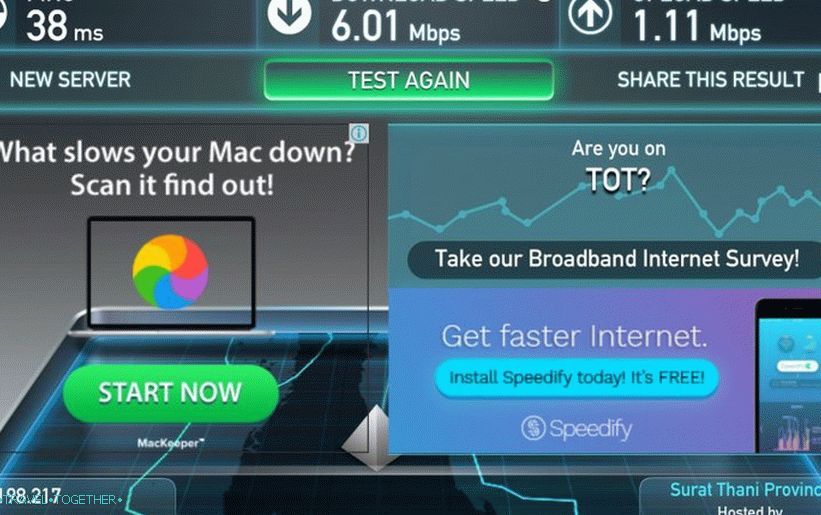 Brzina WiFi-a u najboljim periodima