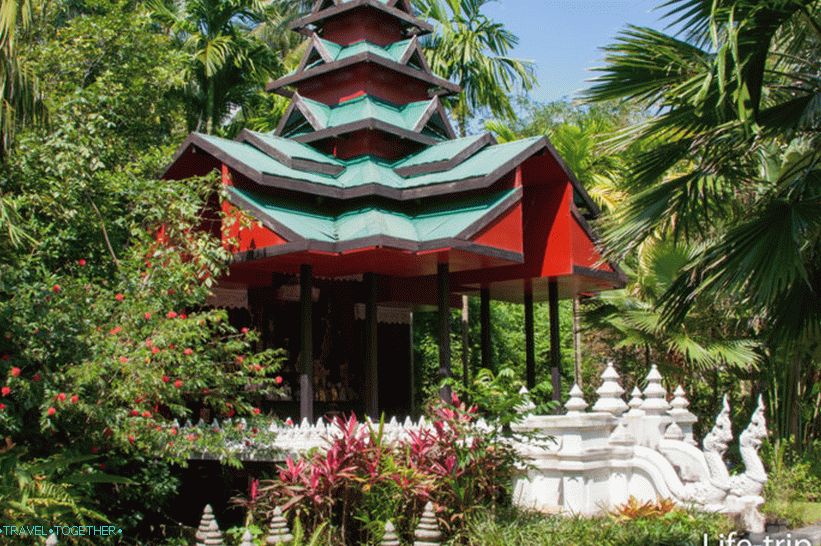 Balijaški stil pagoda nasuprot dvorcu