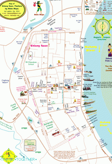 Detaljna karta Chiang Saena