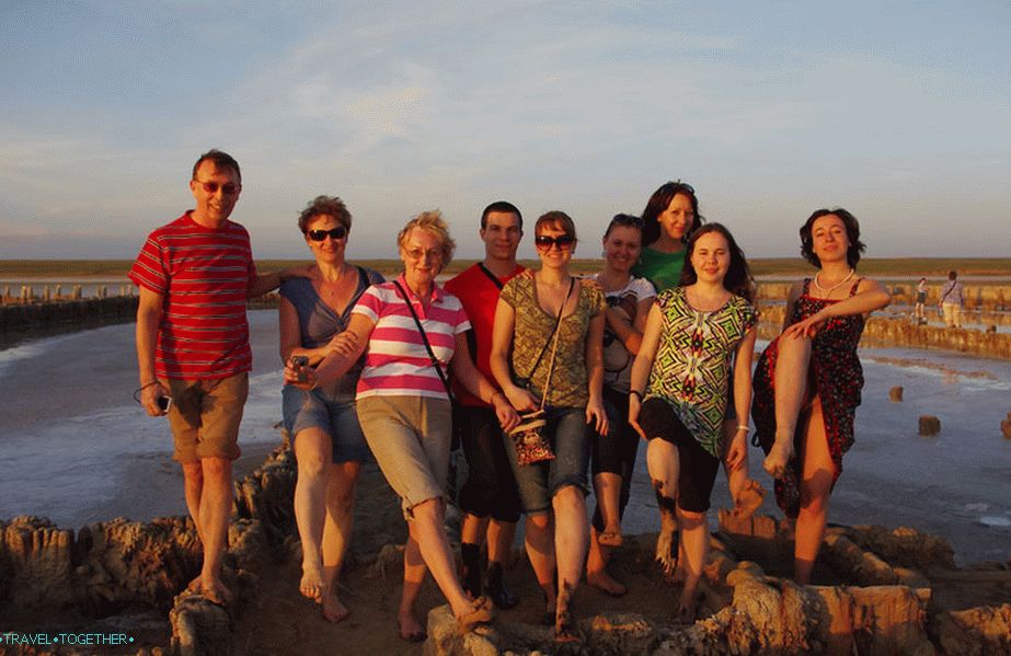 Na slanom jezeru Elton, Volgograd region