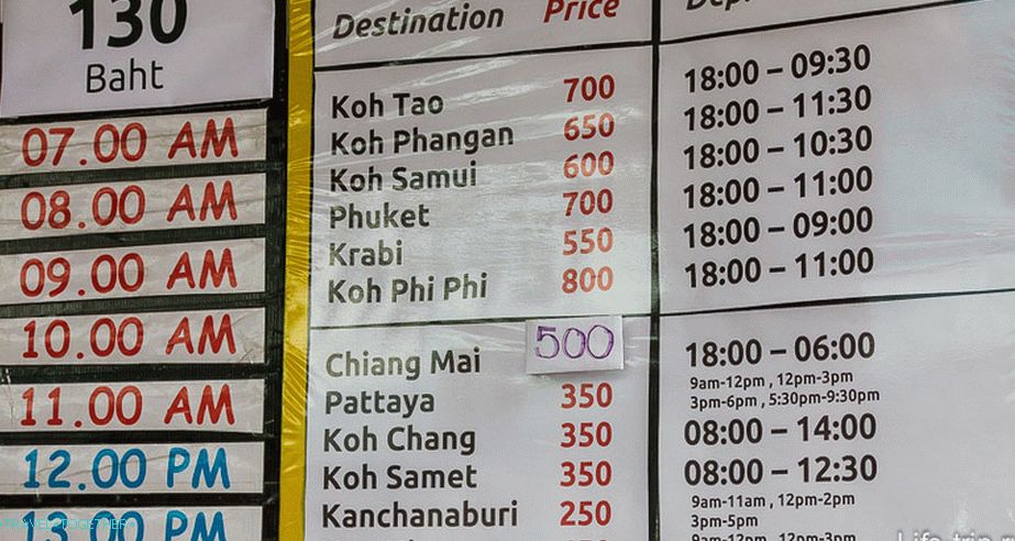 Cijena ulaznica za Khao San