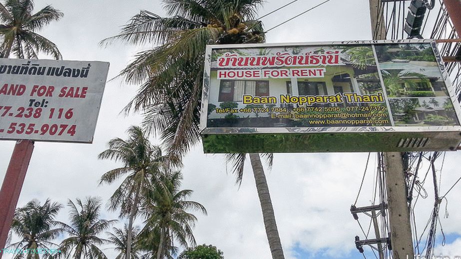 Iznajmljivanje kuće u Tajlandu