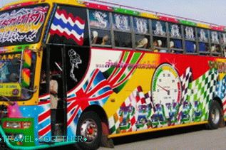 Turistički autobusi u Tajlandu