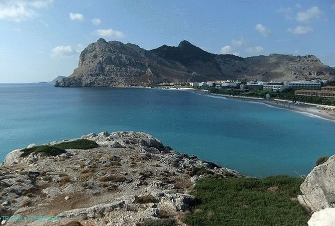 peščana plaža na Rodosu