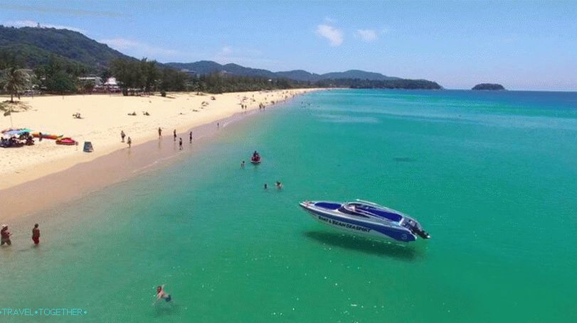 Sjeverni dio plaže Karon na Phuketu