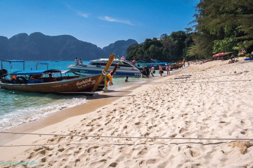 Long Beach na Phi Phi Don - standardna turistička plaža