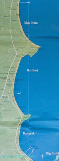 Plaža Bo Phut i Maenam Beach Card