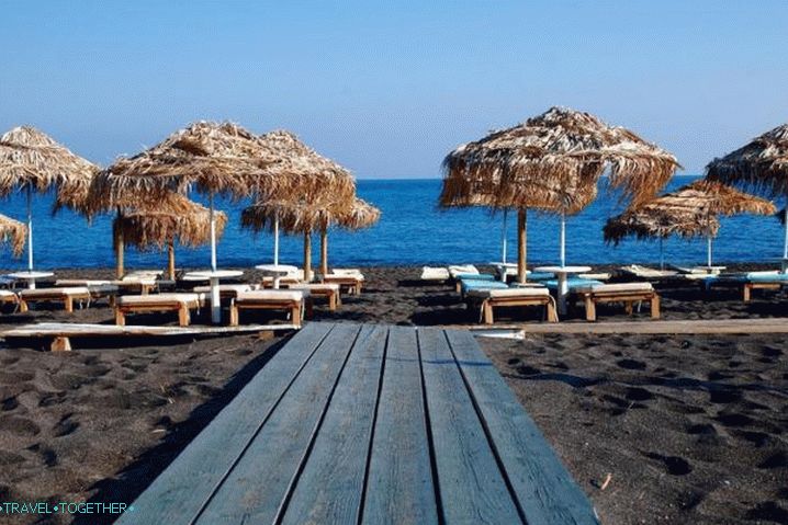 Santorini, crna plaža u Santoriniju