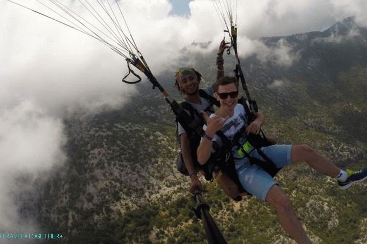 Šta raditi i vidjeti u Kemeru u oktobru, Paragliding u Kemeru