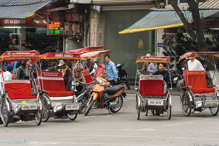 Pedicabs in Hanoi