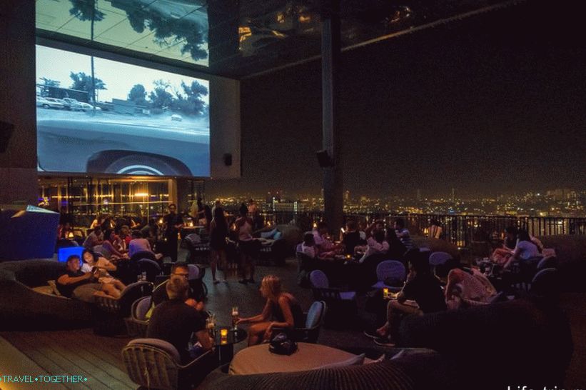 Restoran na krovu hotela Hilton u Pataji - 34. sprat iznad grada