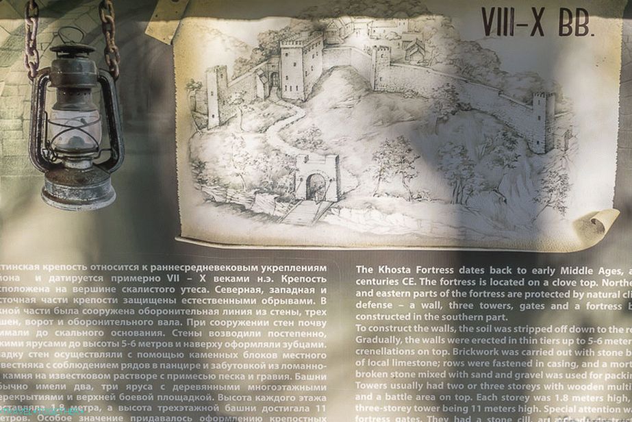 Khostinskaya tvrđava 8-10 stoljeća AD