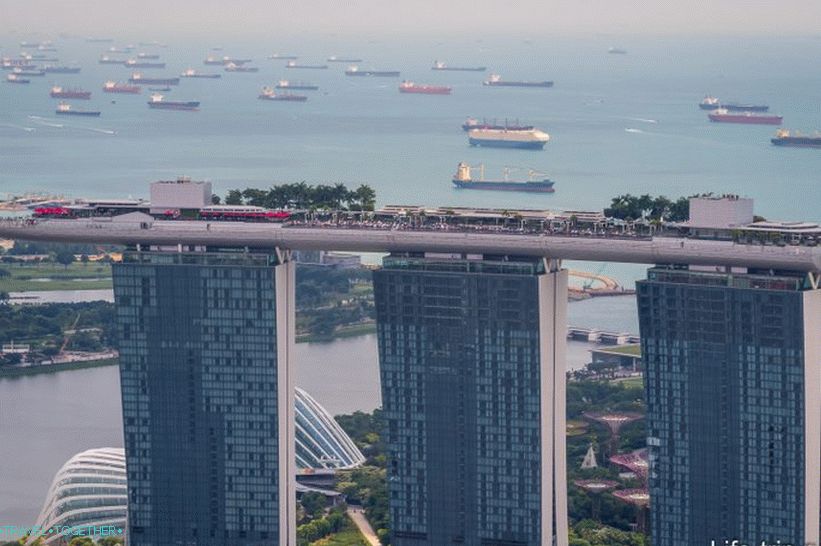 Marina Bay na krovnom bazenu s pogledom