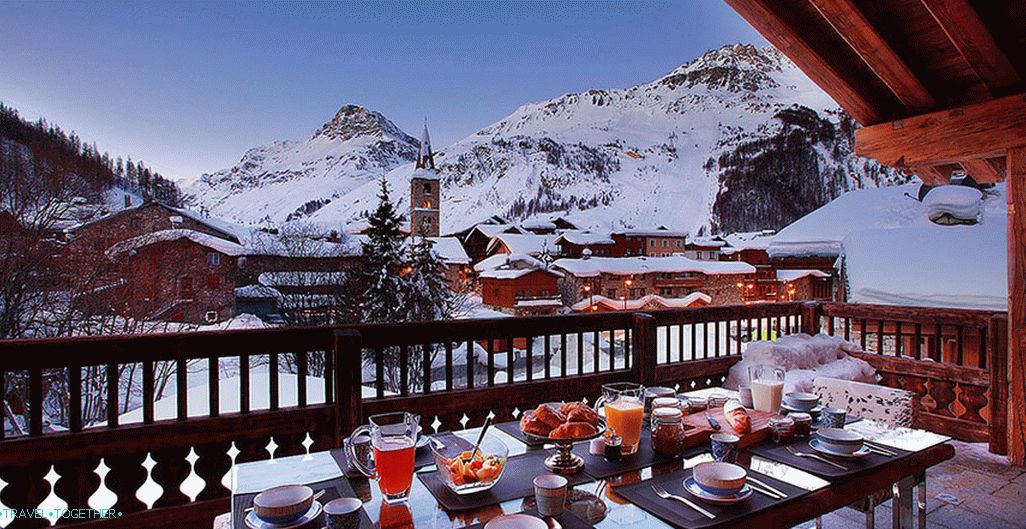 Chalet or ski resorts