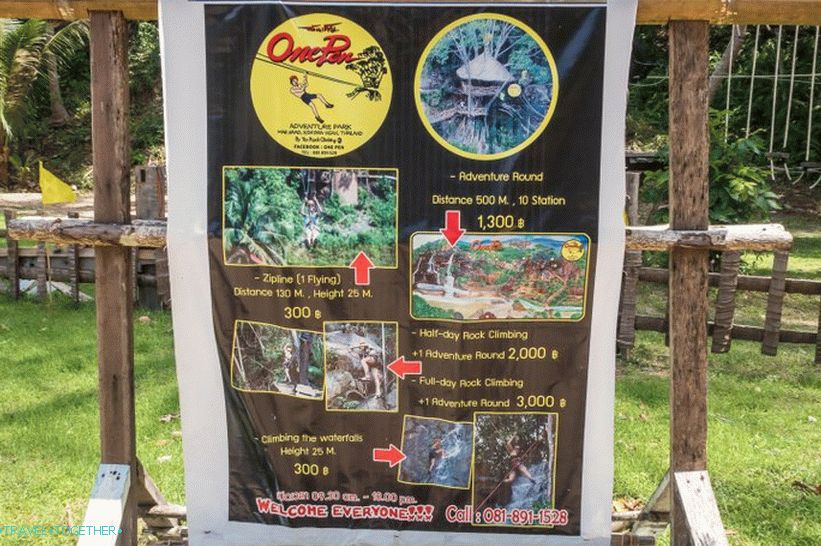 Wang Sai vodopad na Phanganu i tupi zabavni park